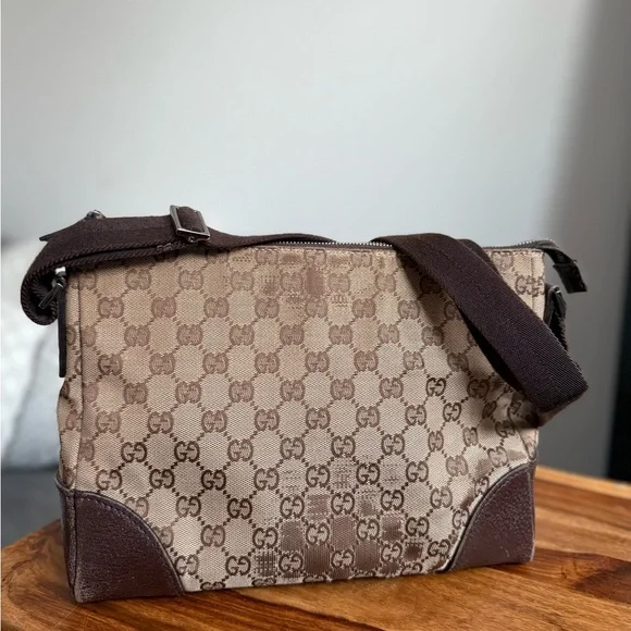 Gucci Brown and Tan Crossbody Bag - Picture 13 of 15